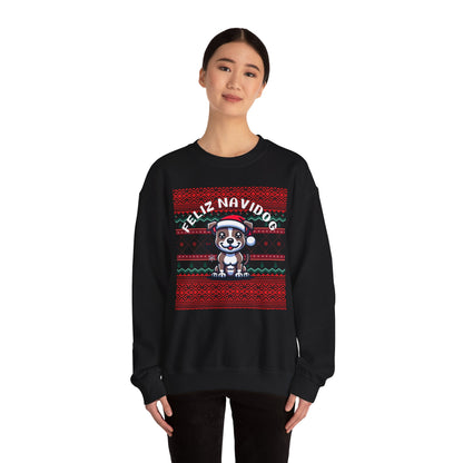 Feliz Navidog Ugly Christmas Sweater- Pitbull