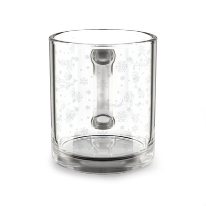 Winter Wonderland Glass Mug - Cozy Holiday Drinkware, Perfect for Hot Cocoa, Gifts for Christmas, Tea Lovers, Personal Use
