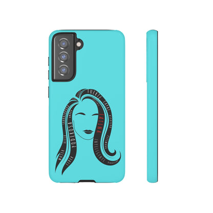 Blue Fuerza Latina Tough Phone Case | Latina Empowerment Protective Cover