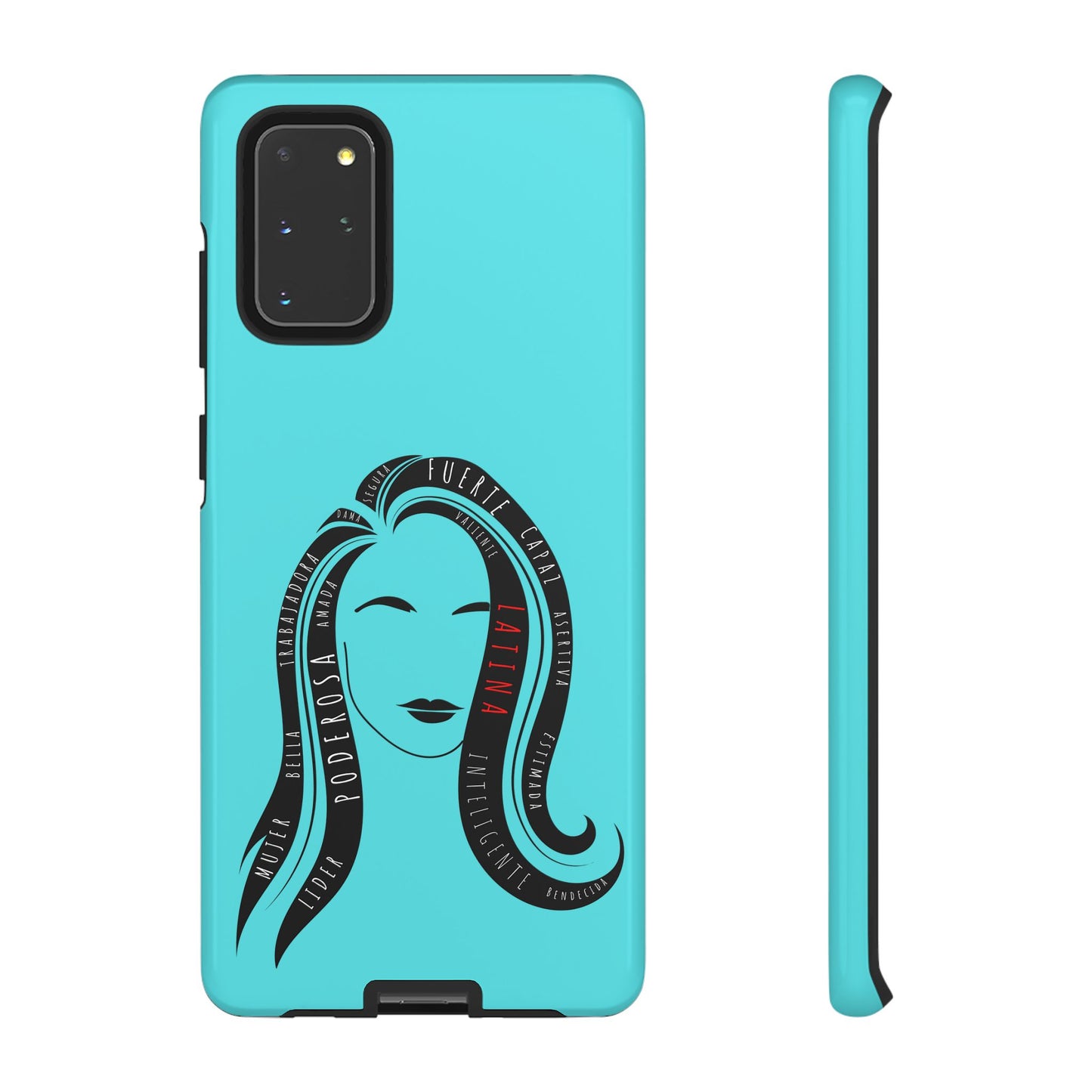 Blue Fuerza Latina Tough Phone Case | Latina Empowerment Protective Cover