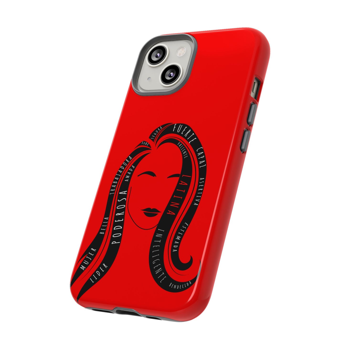 Red Fuerza Latina Tough Phone Case | Latina Empowerment Protective Cover