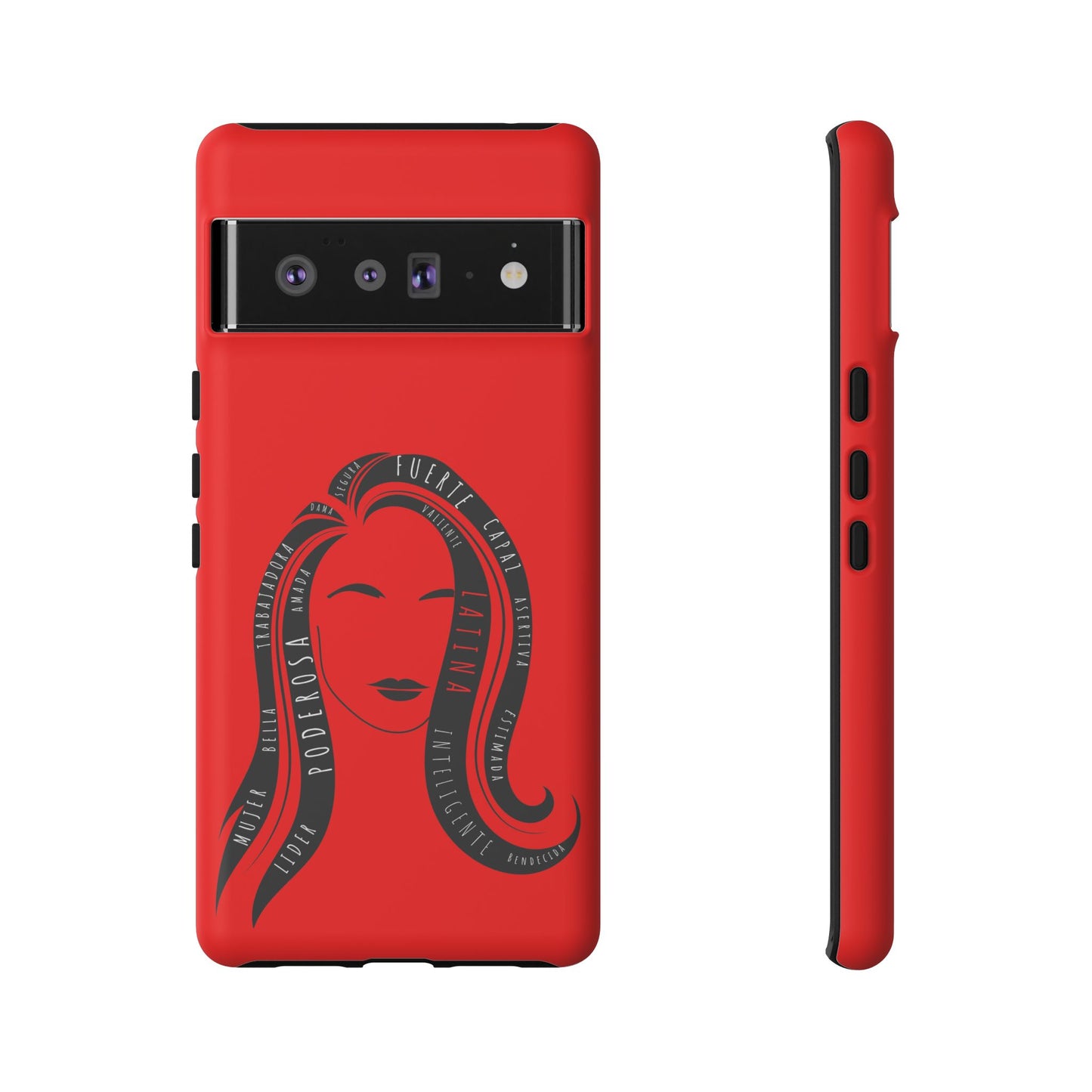 Red Fuerza Latina Tough Phone Case | Latina Empowerment Protective Cover