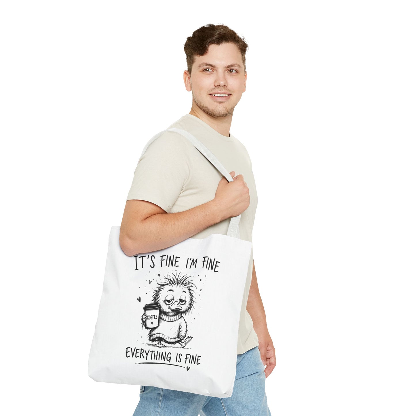 Everything is Fine Tote Bag | Canvas Carryall