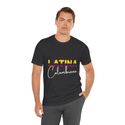 Latina Colombiana, Shirt - Colombian Latina Pride Graphic Tee for Women
