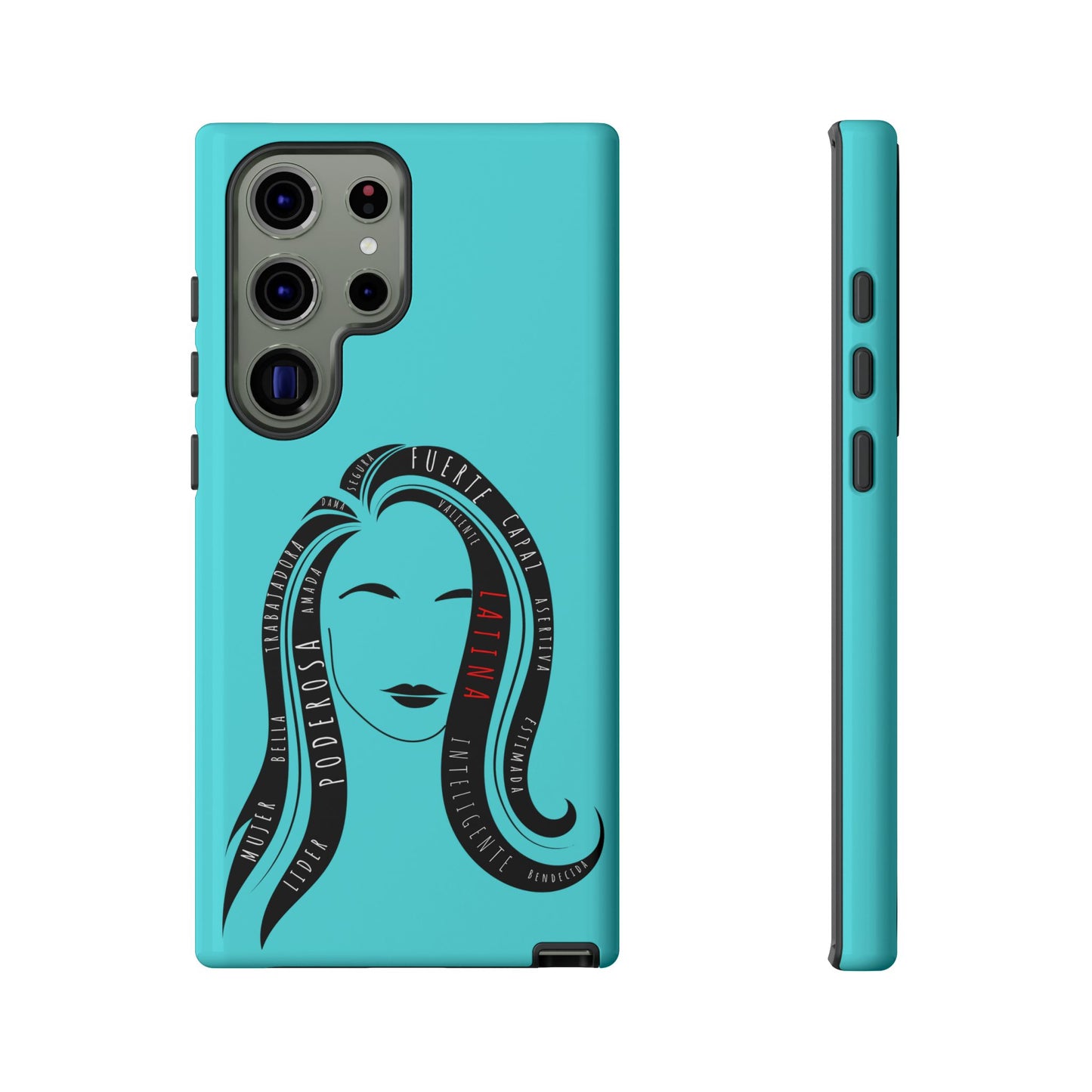 Blue Fuerza Latina Tough Phone Case | Latina Empowerment Protective Cover