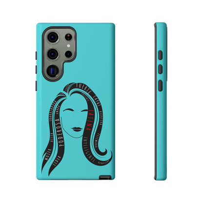 Blue Fuerza Latina Tough Phone Case | Latina Empowerment Protective Cover