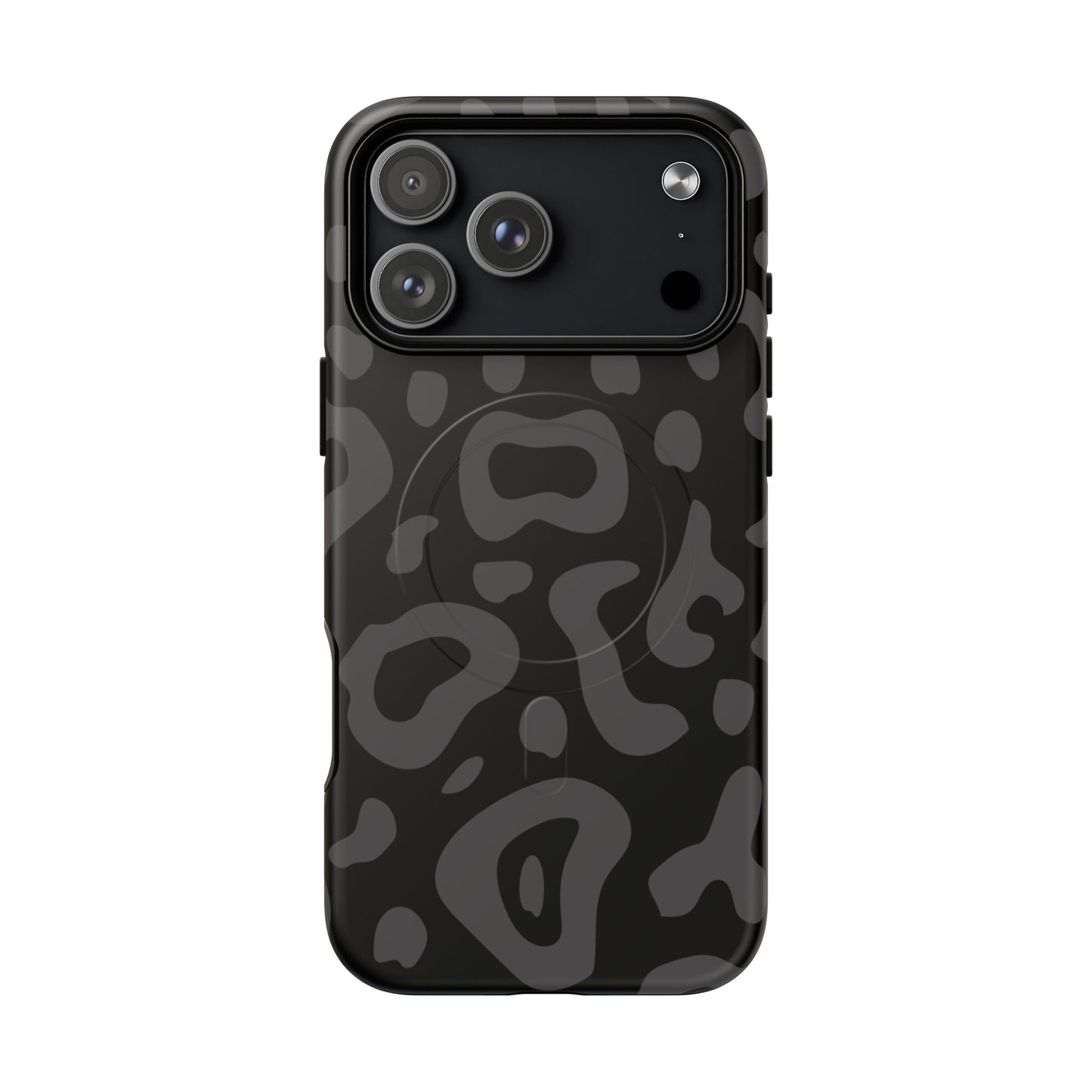 CNoir Savage MagSafe Phone Case — Black Leopard Pattern Tough Protective Cover