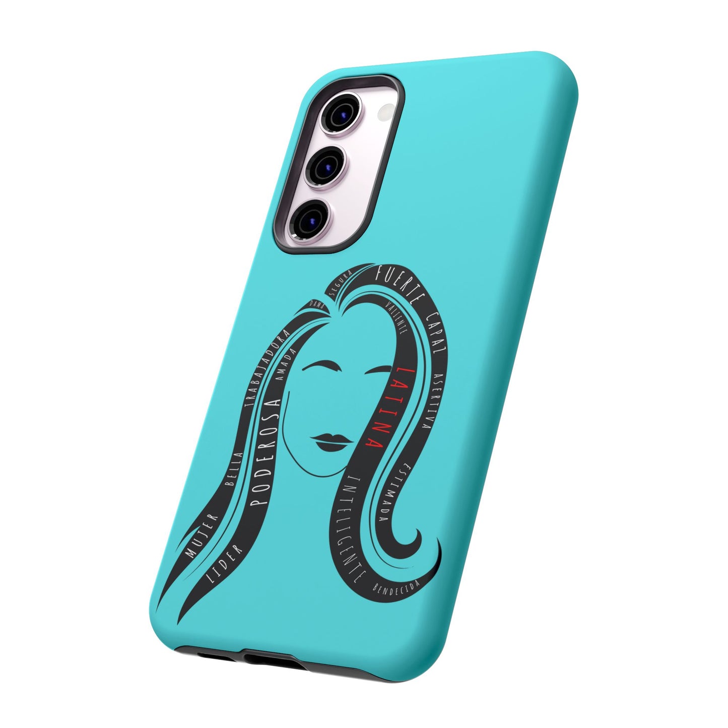 Blue Fuerza Latina Tough Phone Case | Latina Empowerment Protective Cover