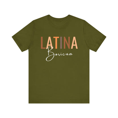 Latina Boricua Shirt | Puerto Rico Latina Pride Graphic Tee for Women