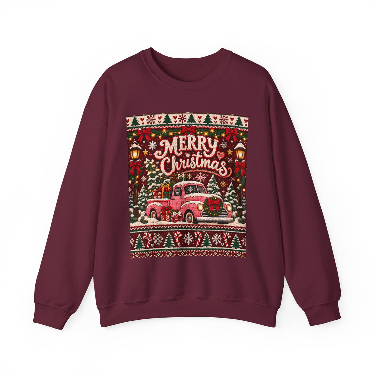 Merry Christmas Vintage Christmas Truck Sweatshirt
