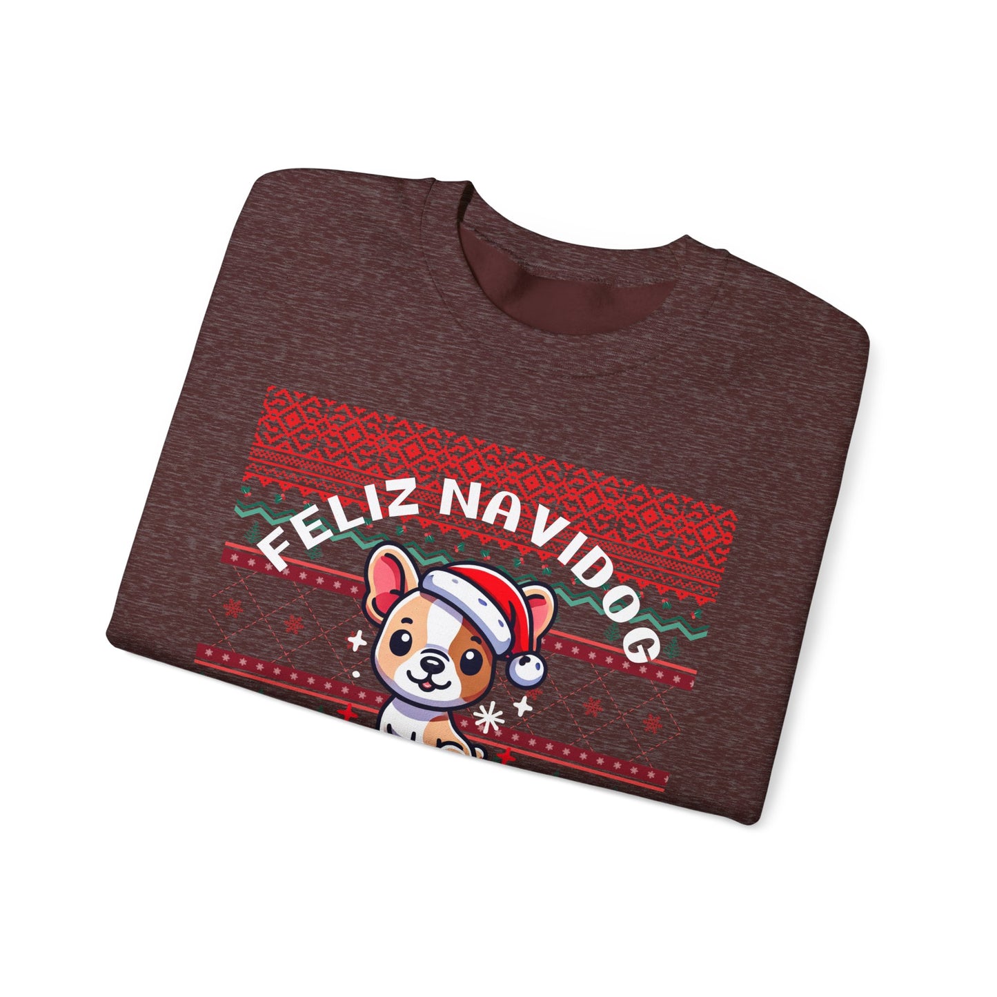 Feliz Navidog Ugly Christmas Sweater- French Bulldog