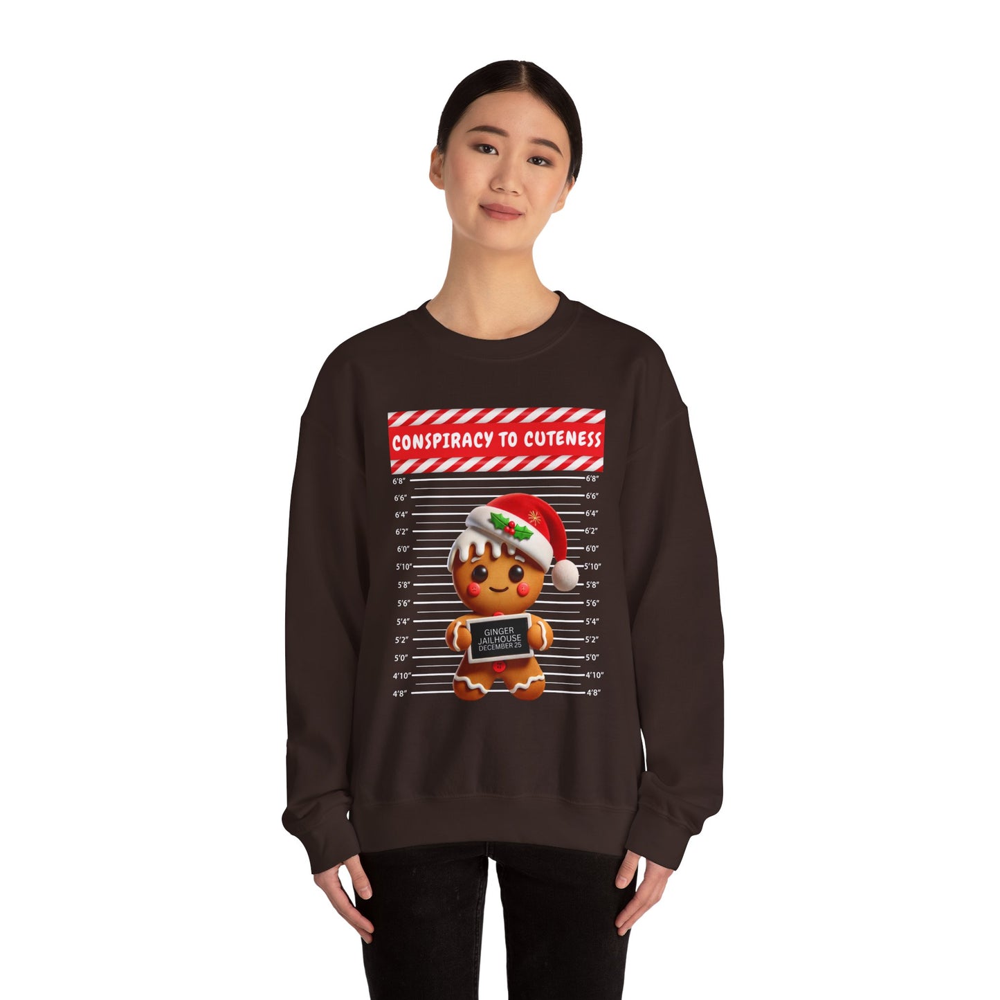 Gingerbread Mugshot Ugly Christmas Sweater