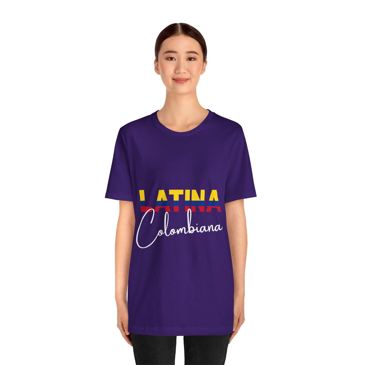Latina Colombiana, Shirt - Colombian Latina Pride Graphic Tee for Women
