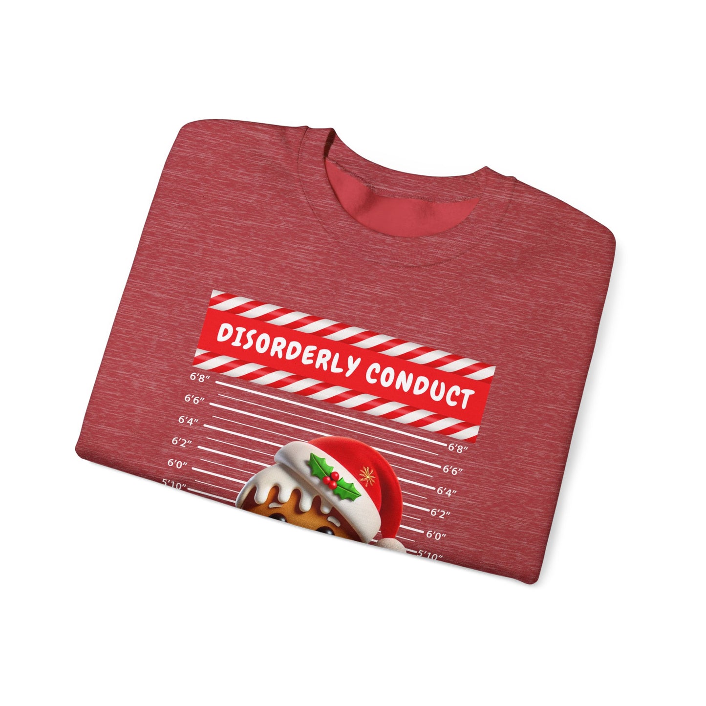 Gingerbread Mugshot Ugly Christmas Sweater