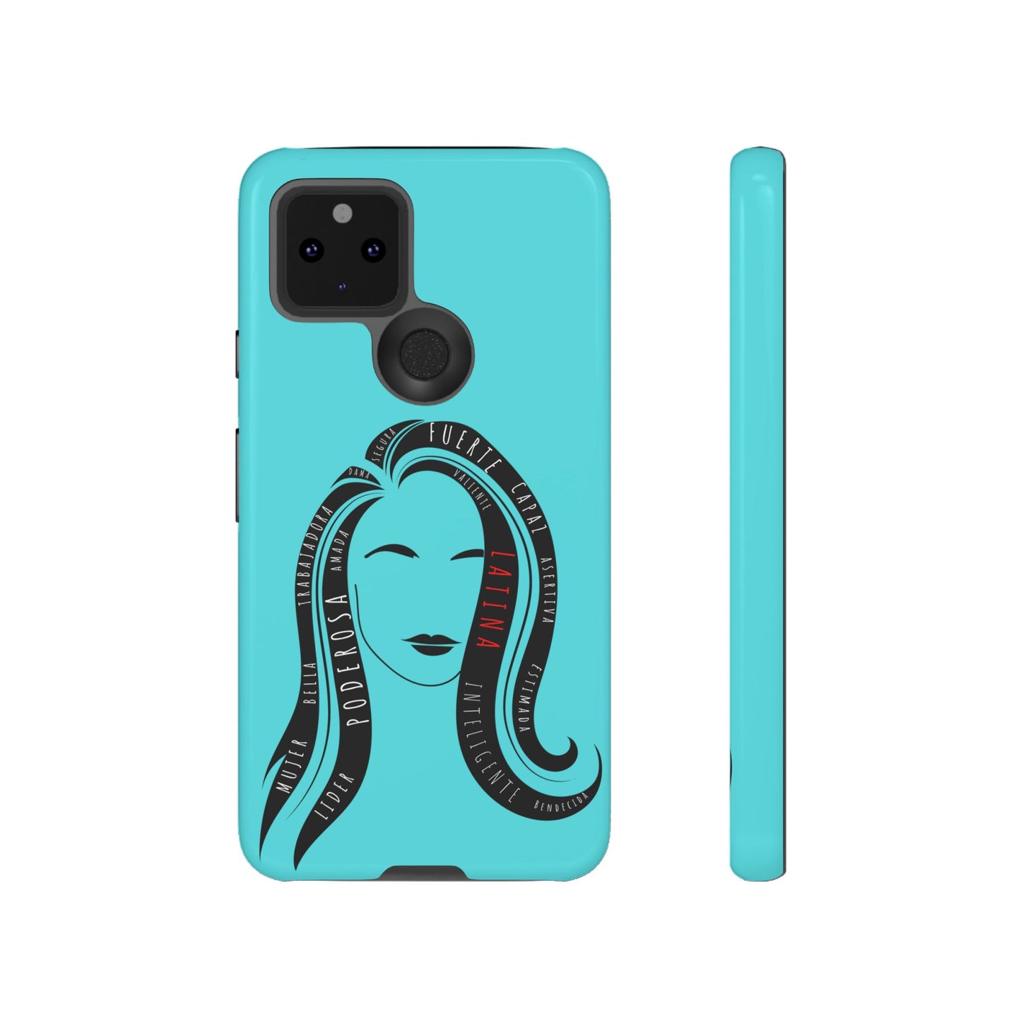 Blue Fuerza Latina Tough Phone Case | Latina Empowerment Protective Cover