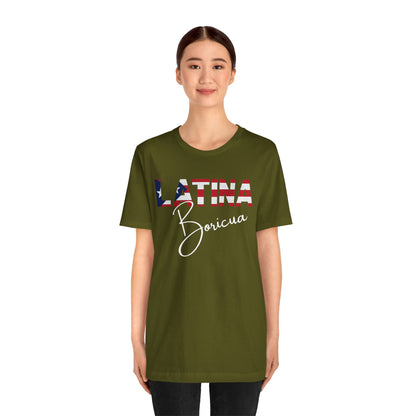Latina Boricua Shirt | Puerto Rico Latina Pride Graphic Tee for Women
