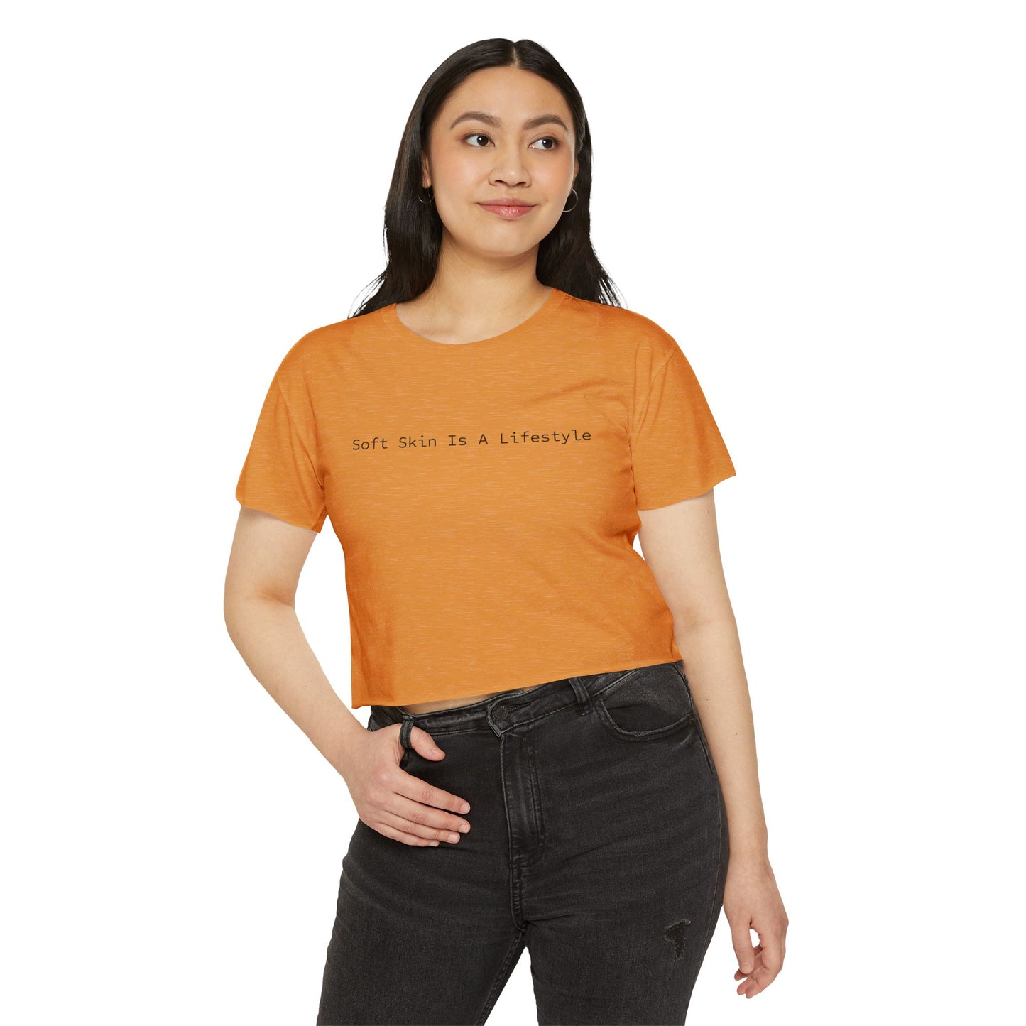 Soft Skin Is A Lifestyle™ Cropped Tee | Skincare & Esthetician Summer Top