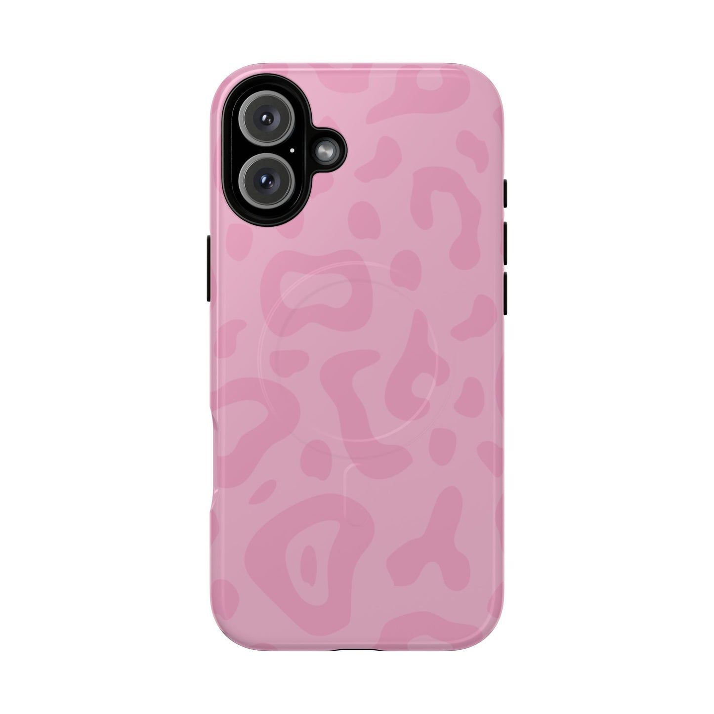 Rosé Wild MagSafe Phone Case — Pink Leopard Pattern Tough Protective Cover