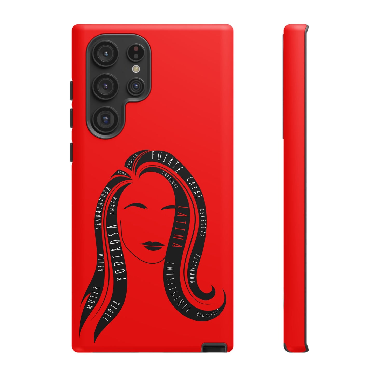 Red Fuerza Latina Tough Phone Case | Latina Empowerment Protective Cover
