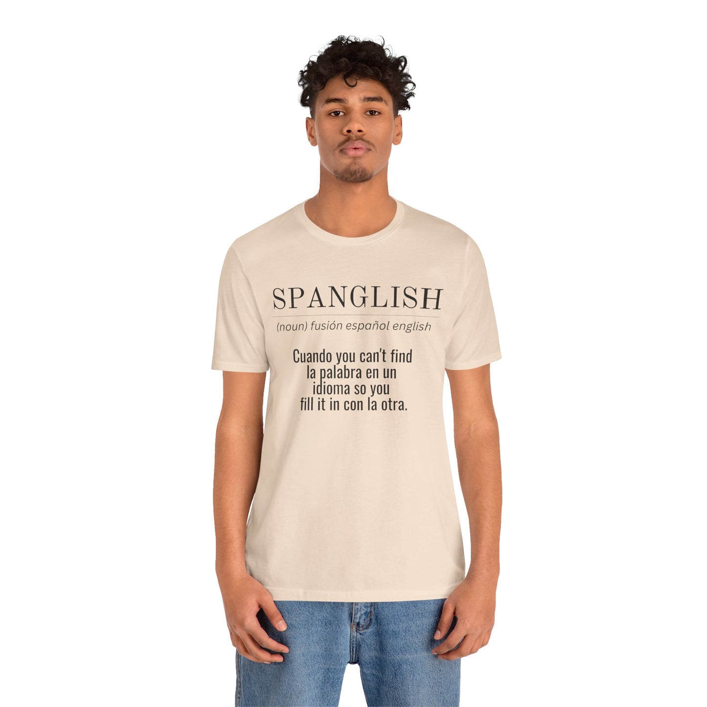 Spanglish Definition Shirt | Bilingual Pride Graphic Tee