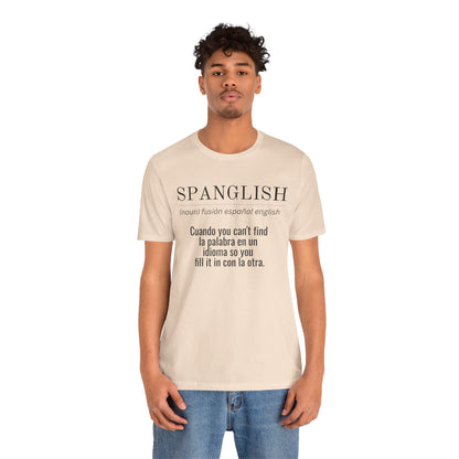 Spanglish Definition Shirt | Bilingual Pride Graphic Tee