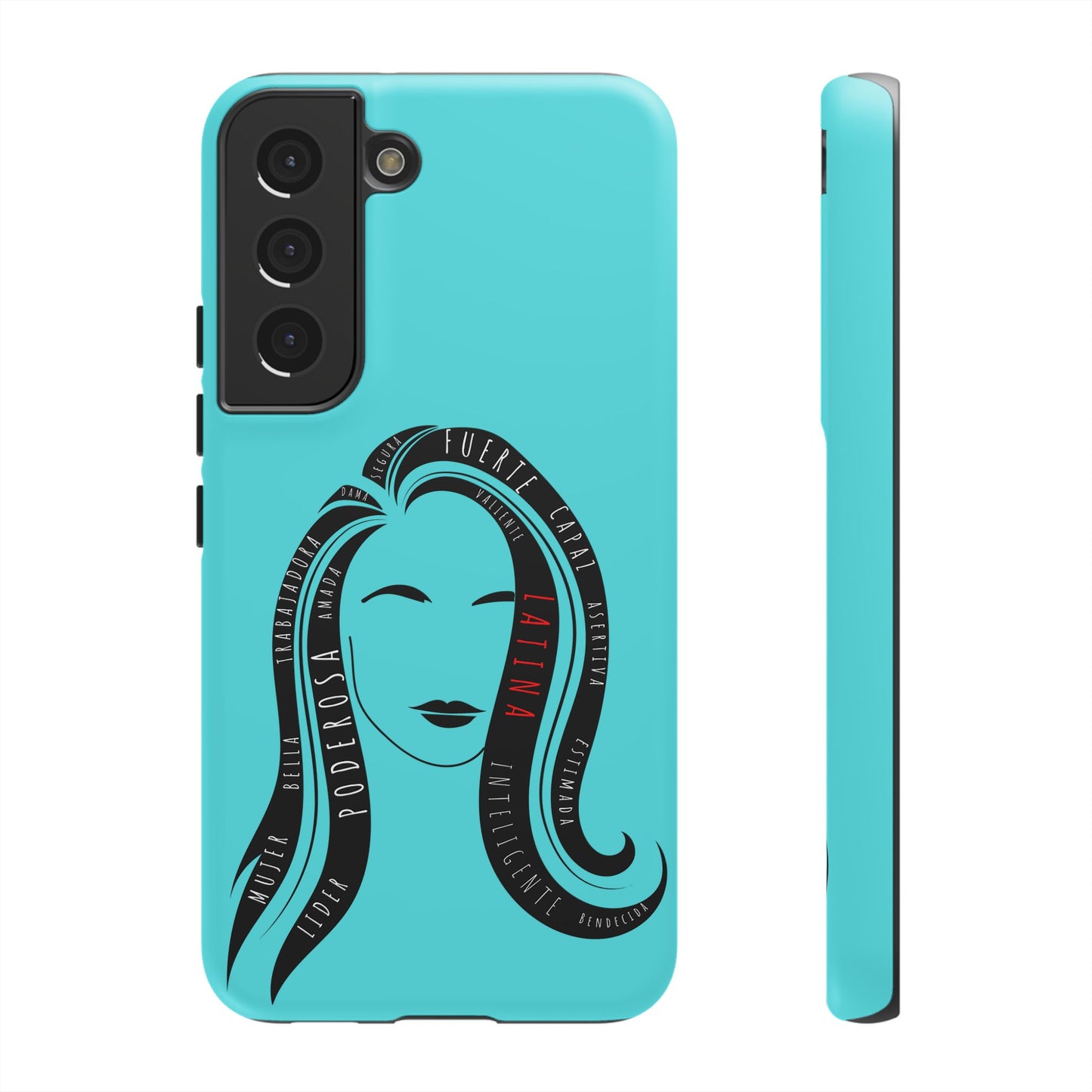Blue Fuerza Latina Tough Phone Case | Latina Empowerment Protective Cover