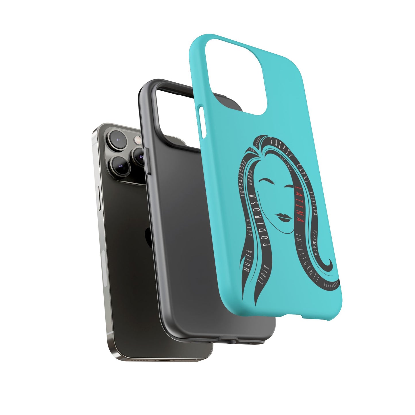 Blue Fuerza Latina Tough Phone Case | Latina Empowerment Protective Cover