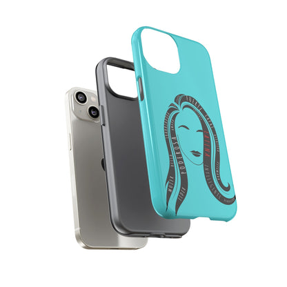 Blue Fuerza Latina Tough Phone Case | Latina Empowerment Protective Cover
