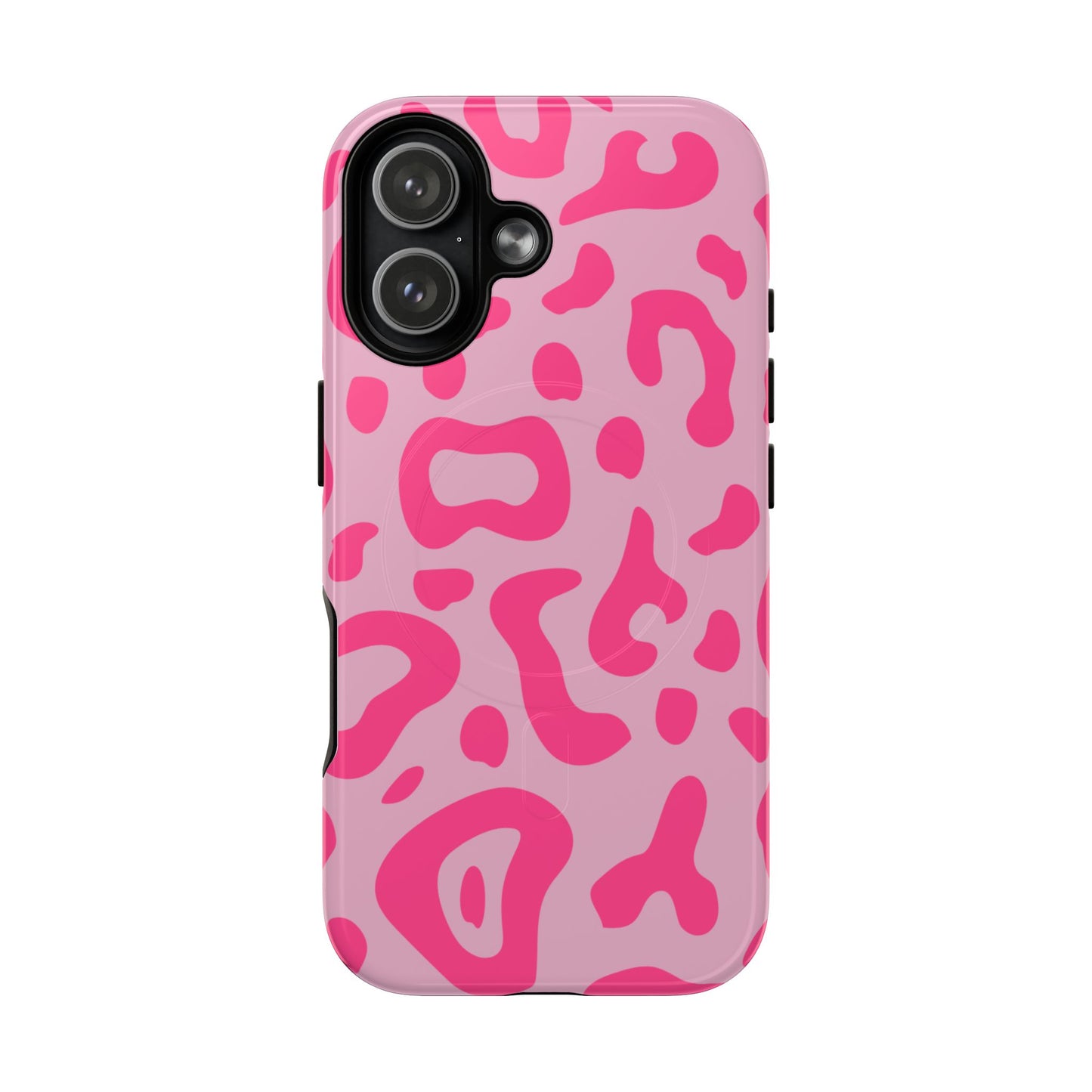 Rosé Wild MagSafe Phone Case — Pink Leopard Pattern Tough Protective Cover