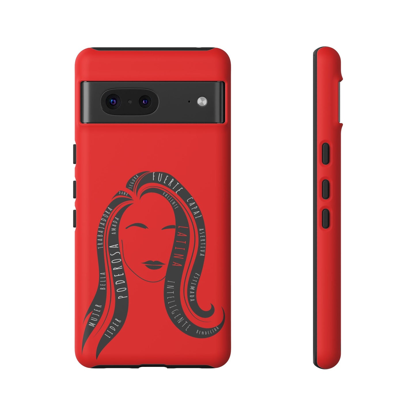 Red Fuerza Latina Tough Phone Case | Latina Empowerment Protective Cover