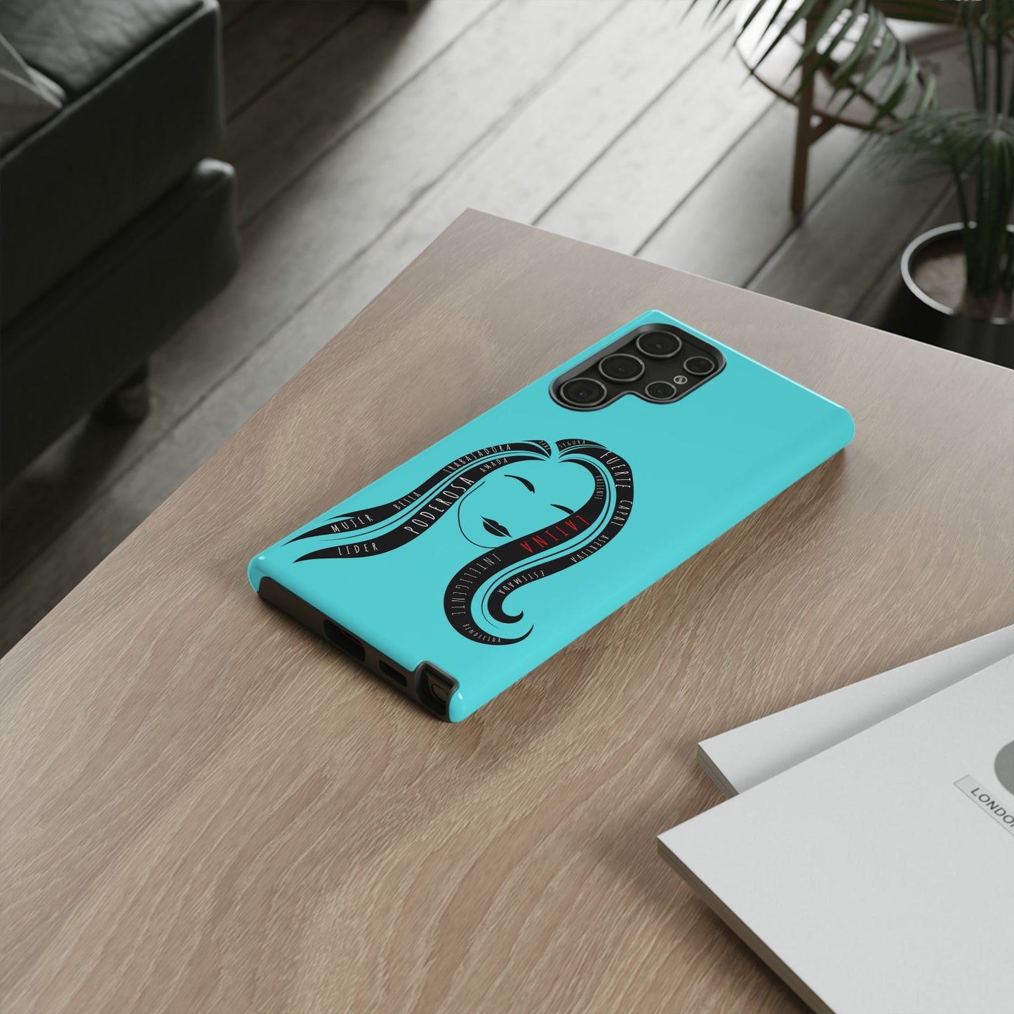 Blue Fuerza Latina Tough Phone Case | Latina Empowerment Protective Cover