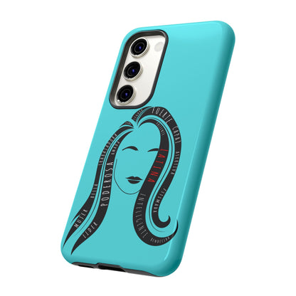 Blue Fuerza Latina Tough Phone Case | Latina Empowerment Protective Cover