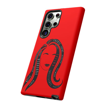 Red Fuerza Latina Tough Phone Case | Latina Empowerment Protective Cover