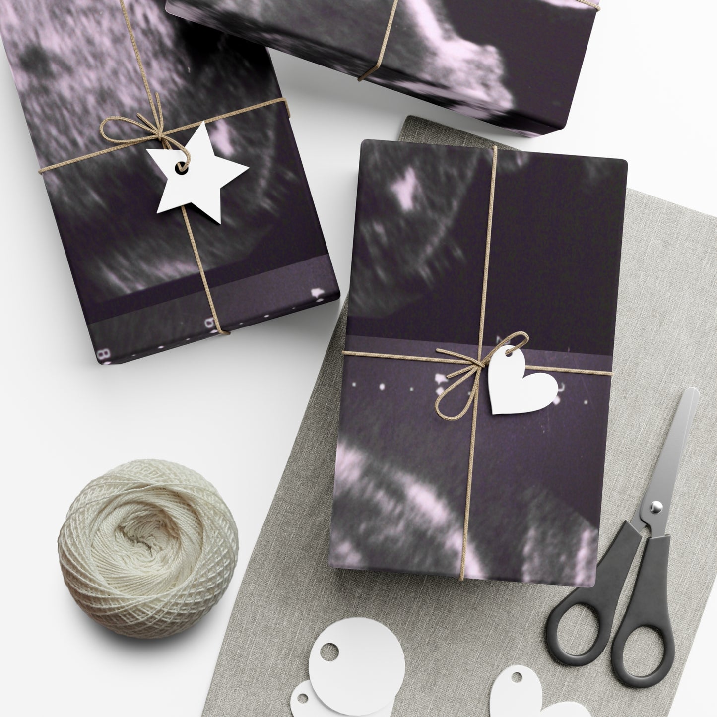 It's a Girl! Baby Announcement Gift Wrap, Unique Baby Shower Wrap, Personalized Sonogram Paper, Fun Pregnancy Reveal, New Parent Gift Wrap