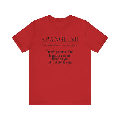 Spanglish Definition Shirt | Bilingual Pride Graphic Tee