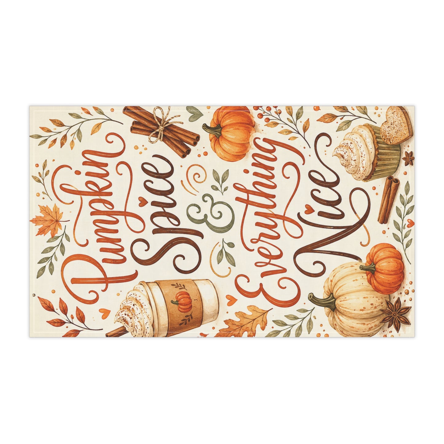 Pumpkin Spice & Everything Nice Tea Towel