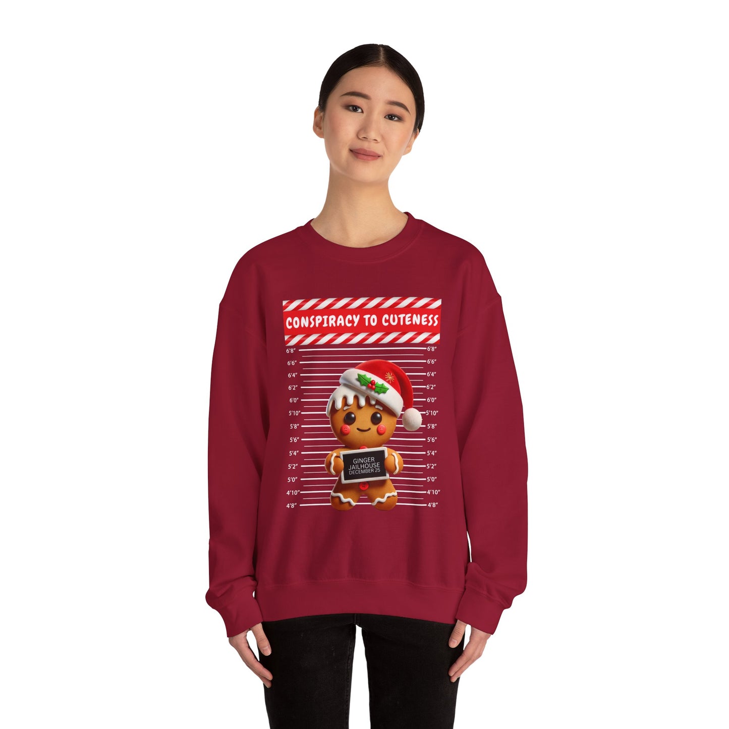 Gingerbread Mugshot Ugly Christmas Sweater