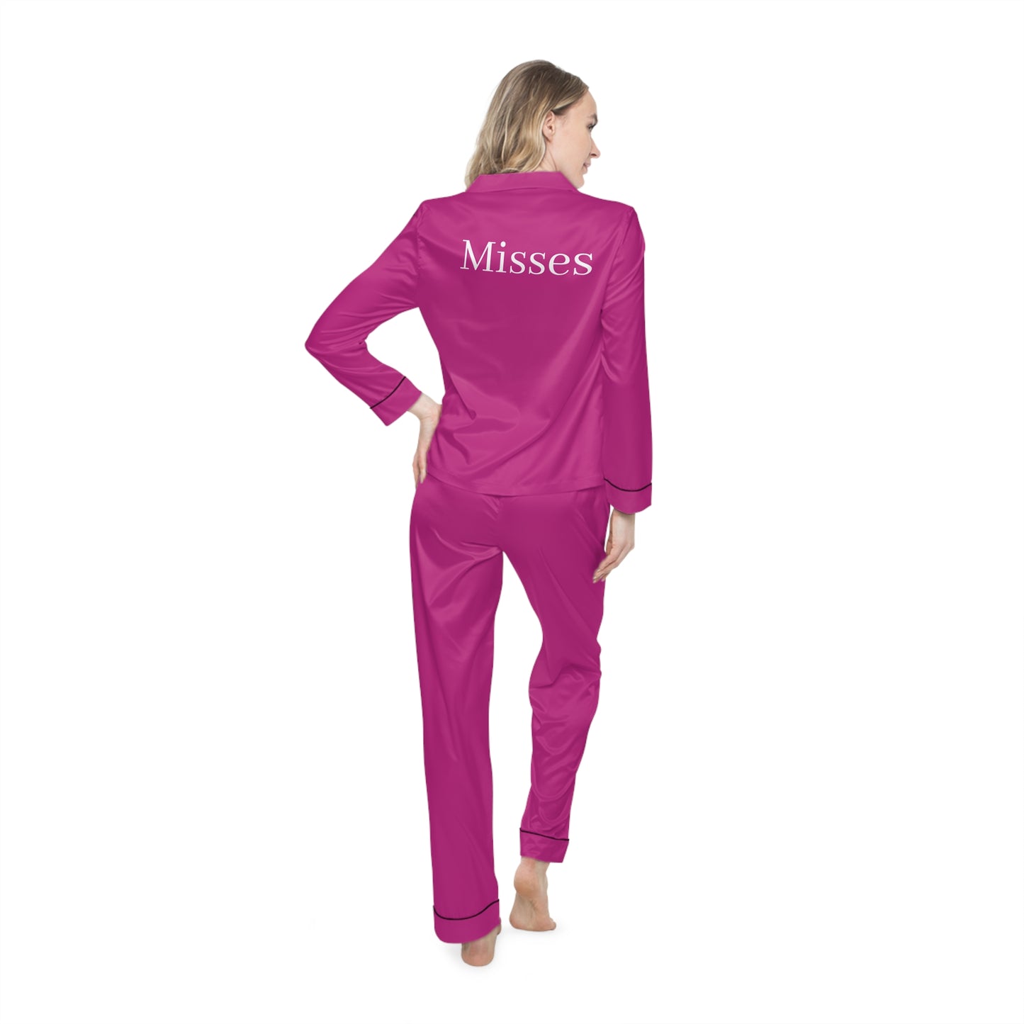 "Mrs." Satin Pink Pajamas