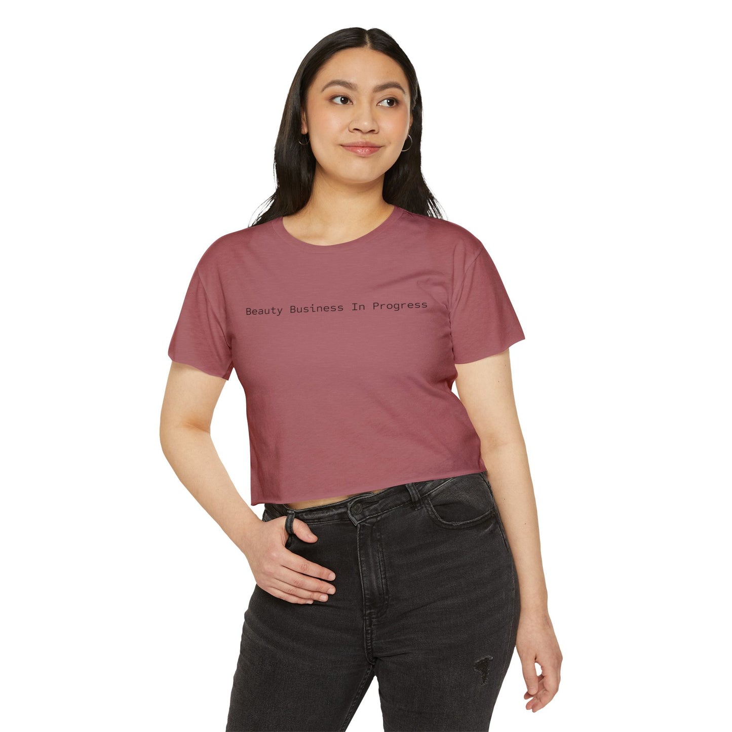 Beauty Business In Progress™ Cropped Tee | Esthetician Entrepreneur Shirt