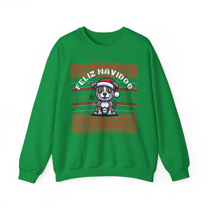 Feliz Navidog Ugly Christmas Sweater- Pitbull