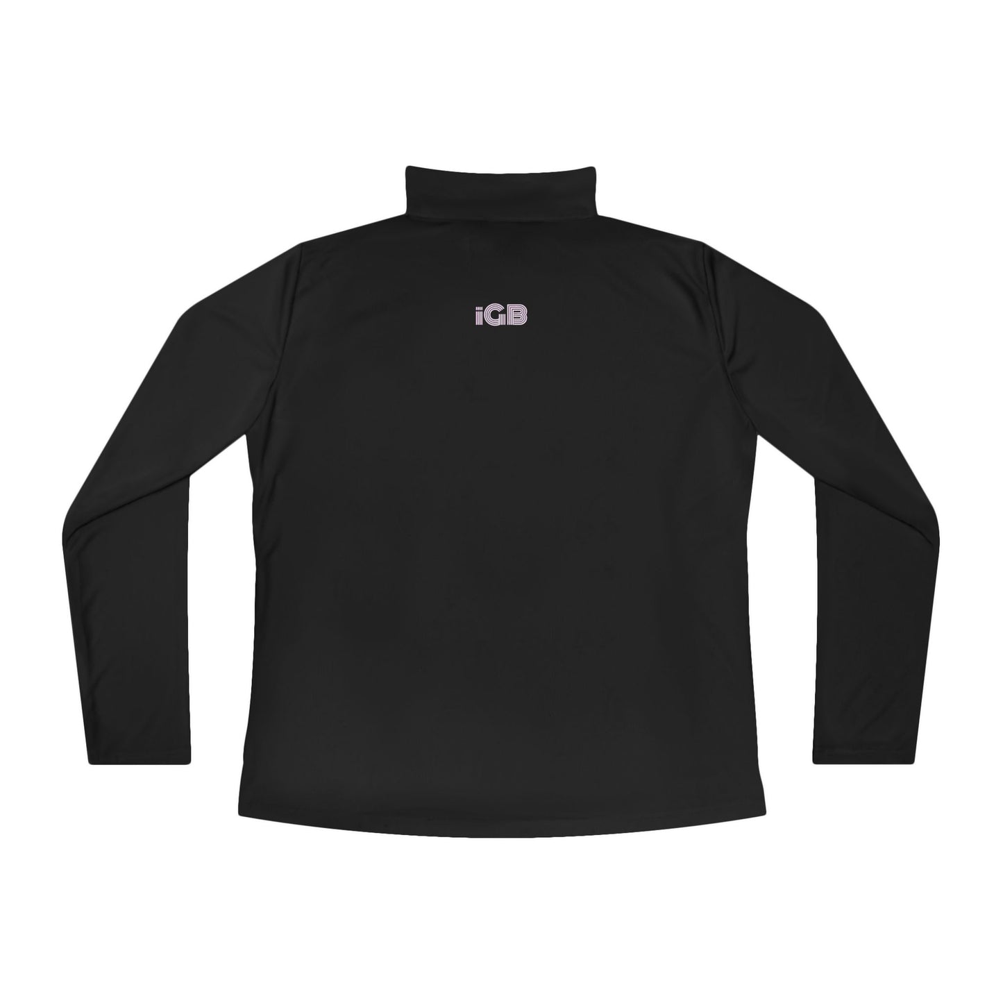 iGB Fits Ladies Quarter-Zip Pullover | Cozy, Stylish Activewear for All Seasons, Perfect for Workouts, Casual Outings, Gift for Her, Marathon Gear