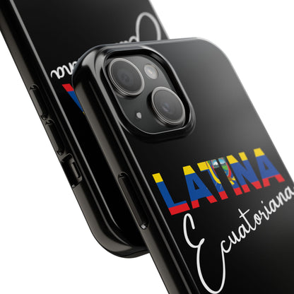 Latina Ecuatoriana Tough iPhone Case | Ecuador Latina Pride Protective Cover