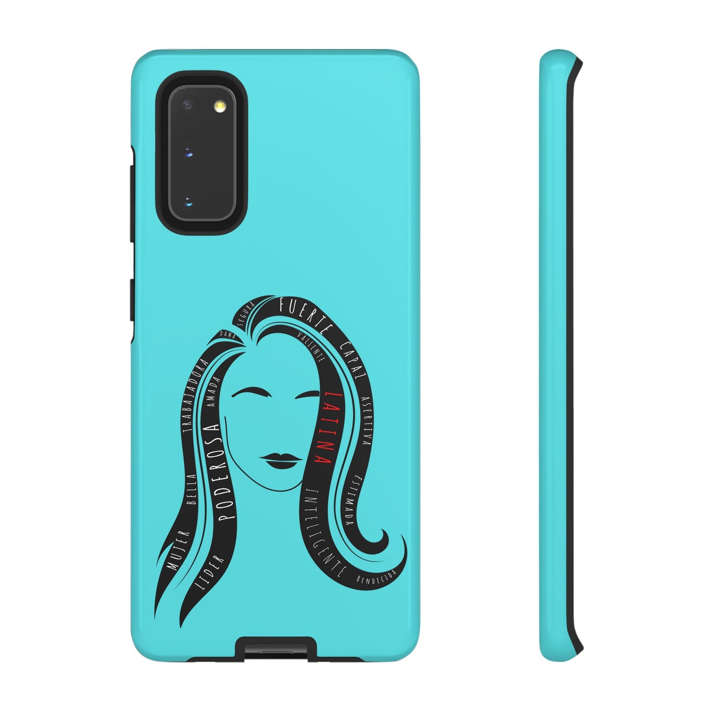 Blue Fuerza Latina Tough Phone Case | Latina Empowerment Protective Cover