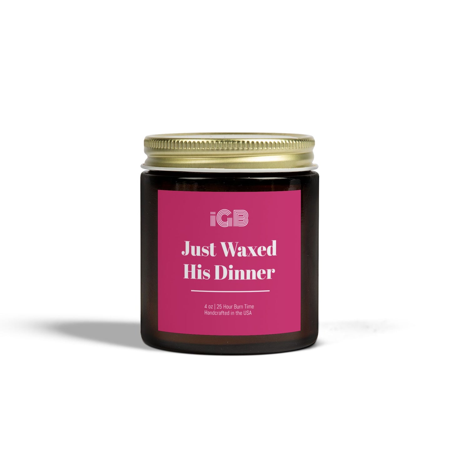 Just Waxed His Dinner Candle, Cozy Home Decor, Gift for Her, Aromatherapy, Seasonal fall Candle