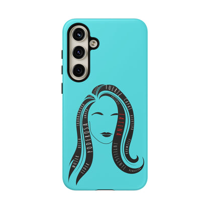 Blue Fuerza Latina Tough Phone Case | Latina Empowerment Protective Cover