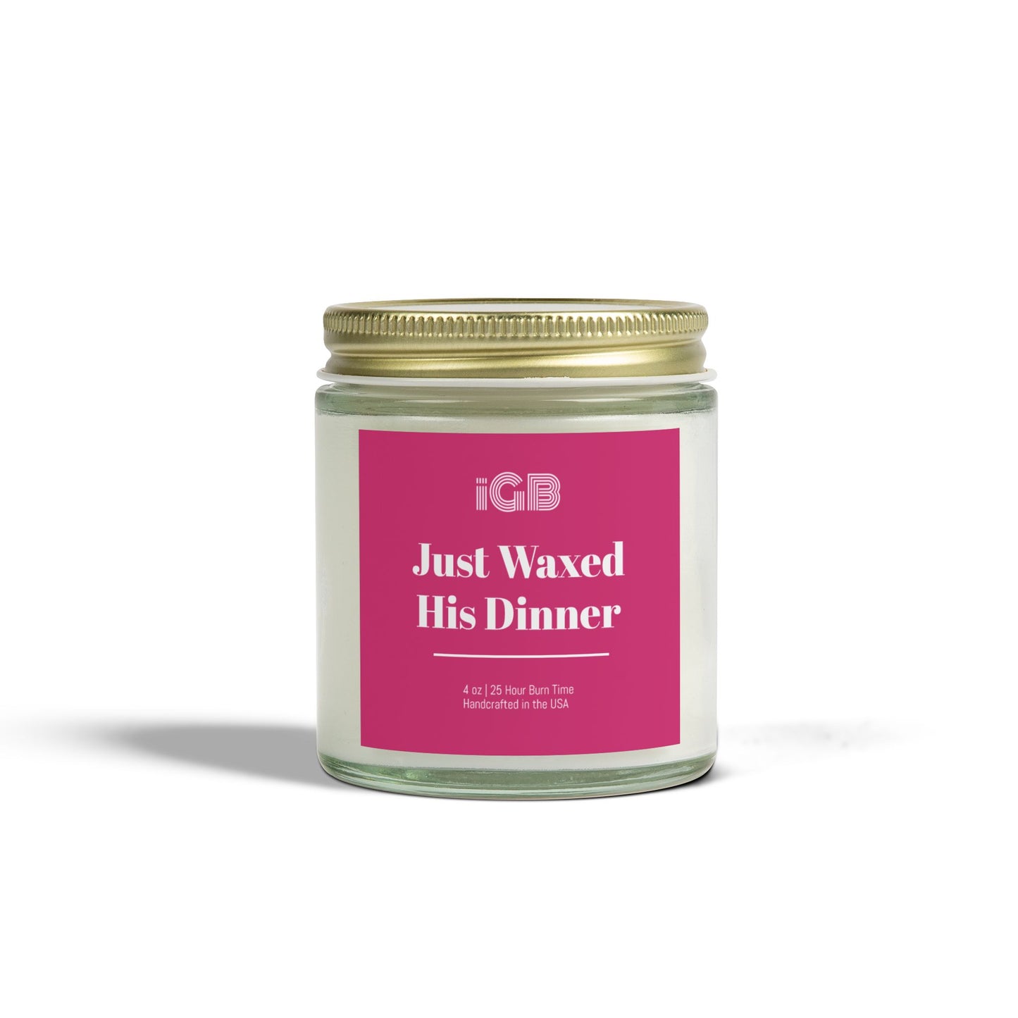 Just Waxed His Dinner Candle, Cozy Home Decor, Gift for Her, Aromatherapy, Seasonal fall Candle