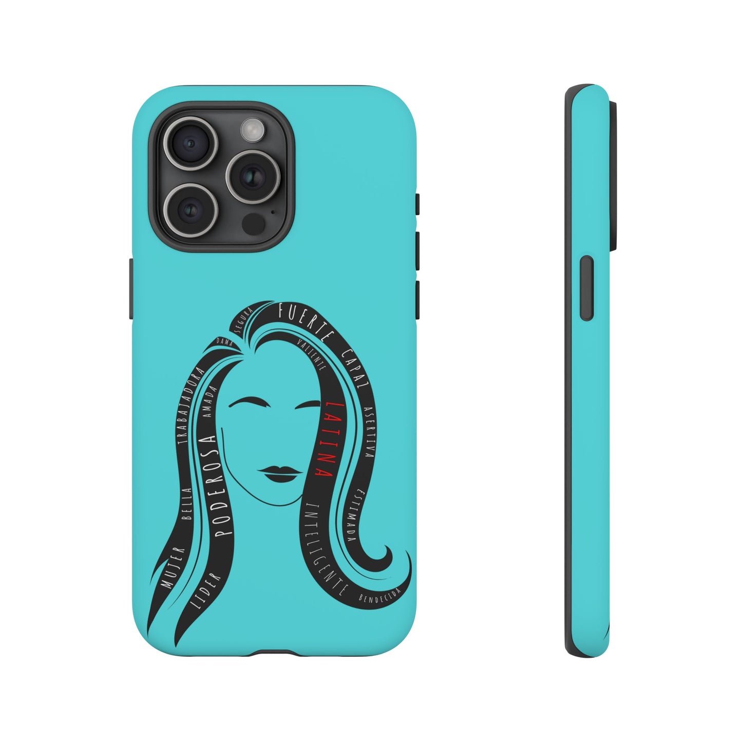 Blue Fuerza Latina Tough Phone Case | Latina Empowerment Protective Cover