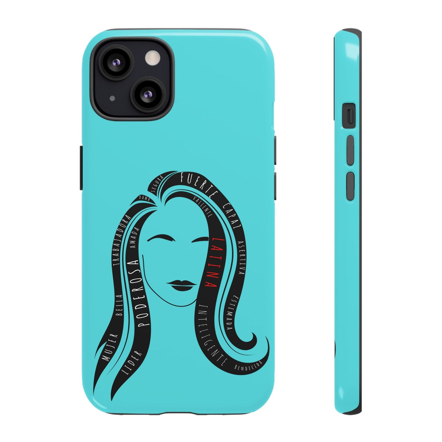 Blue Fuerza Latina Tough Phone Case | Latina Empowerment Protective Cover