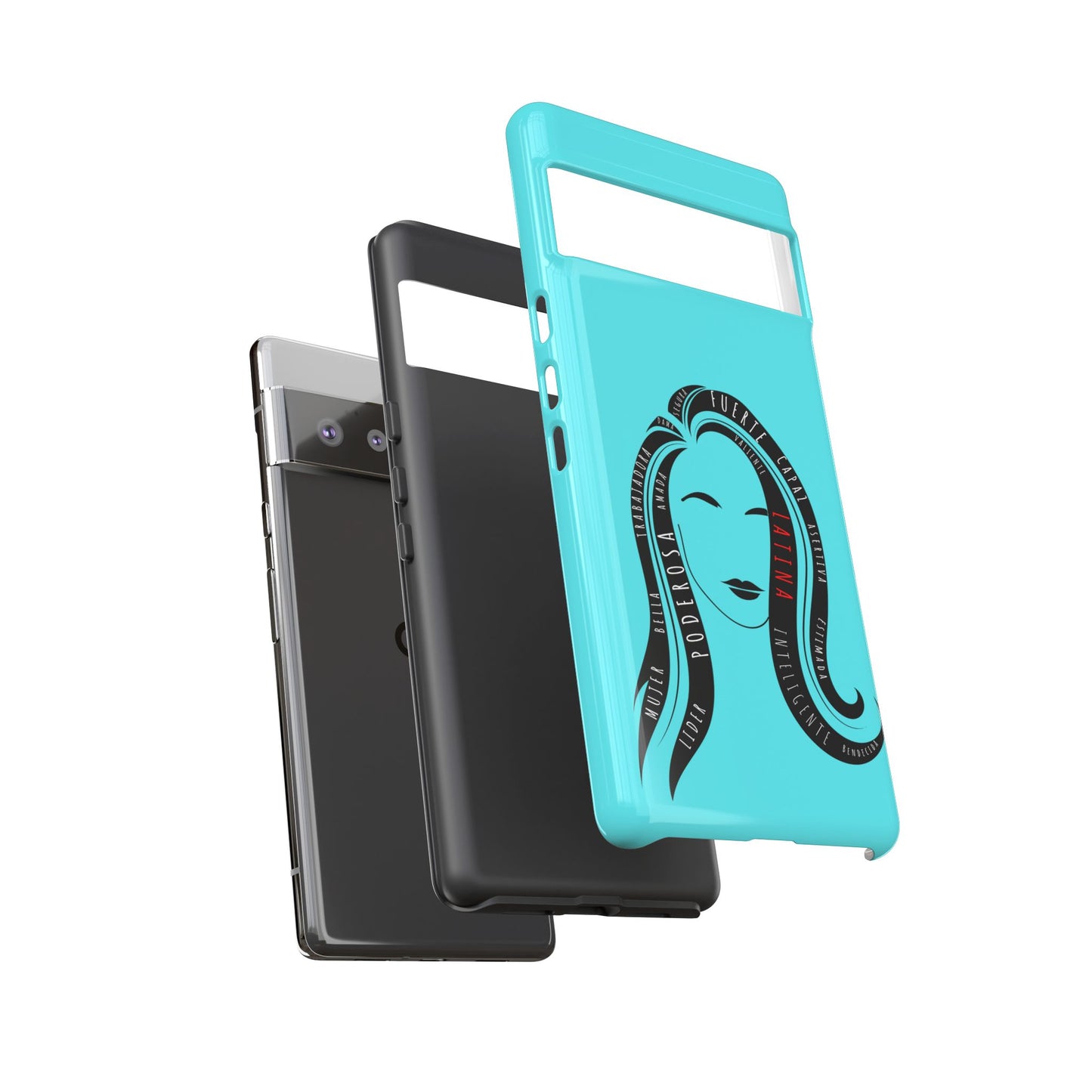 Blue Fuerza Latina Tough Phone Case | Latina Empowerment Protective Cover