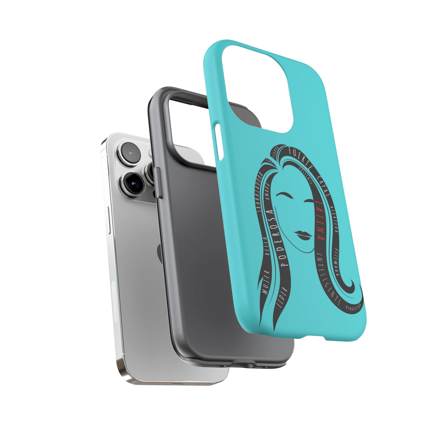 Blue Fuerza Latina Tough Phone Case | Latina Empowerment Protective Cover